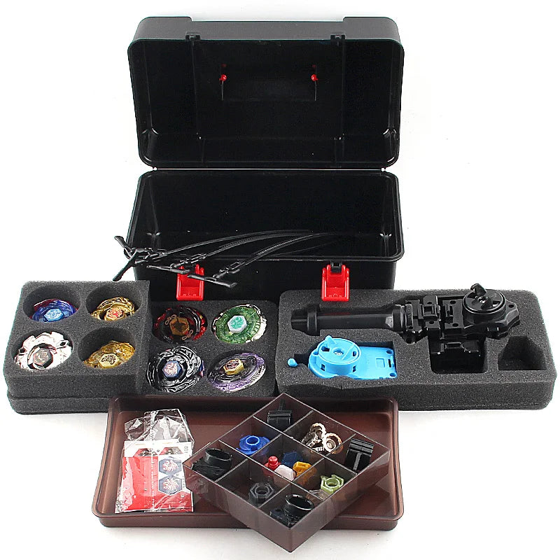 Fusion Blayblade Metal Master Set Metal Fightting Spinning Top Toy Gift with Storage Box