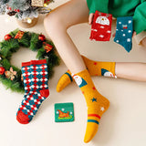 4 Pairs/Lot Children Girls Socks Christmas Socks For Kids Cotton 2-12Years Comfortable Toddler Leg Warmers Boys Long Socks