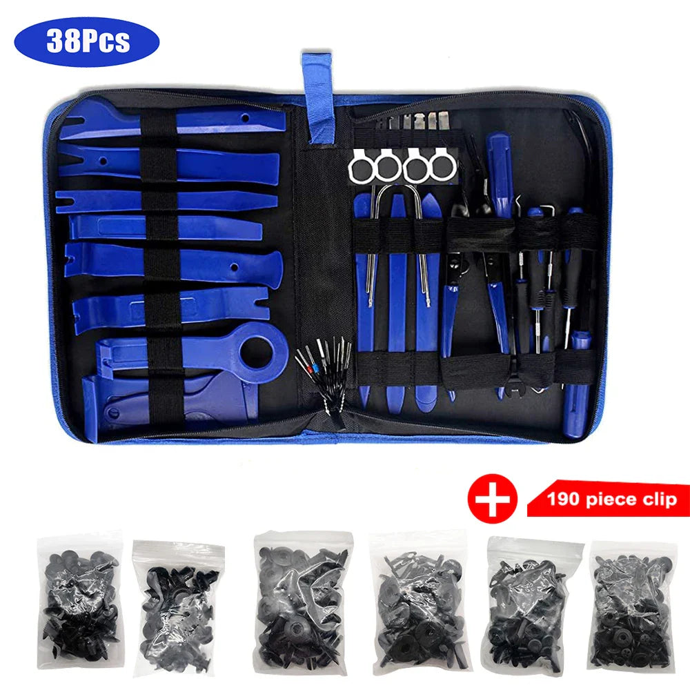 Automotive Tools Car Interior Disassembly Blades Kit Door Panel Trim Removal Repair Plastic Clips Puller Diy Workshop Tool