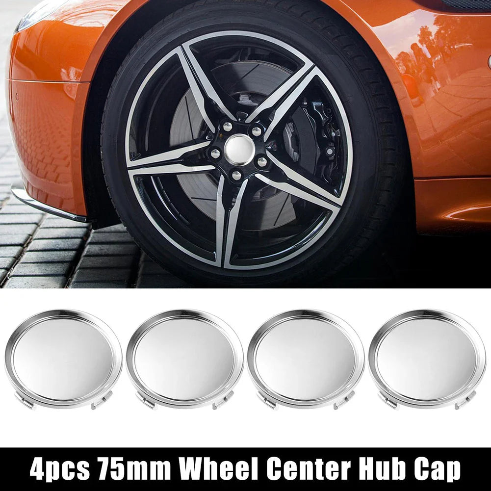 Cover Wheel Center Cap 4 Pcs 4pcs 4pcs /Set 4pcs/set 4x 75mm ABS Plastic Accessories Hubcap Kit Parts Replacement