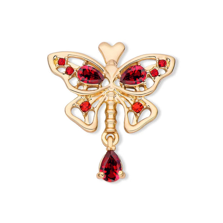 Thyroid Gland Butterfly Brooch Zircon Enamel Pin Endocrinology Lapel Badge for Medical Student Internship Gift