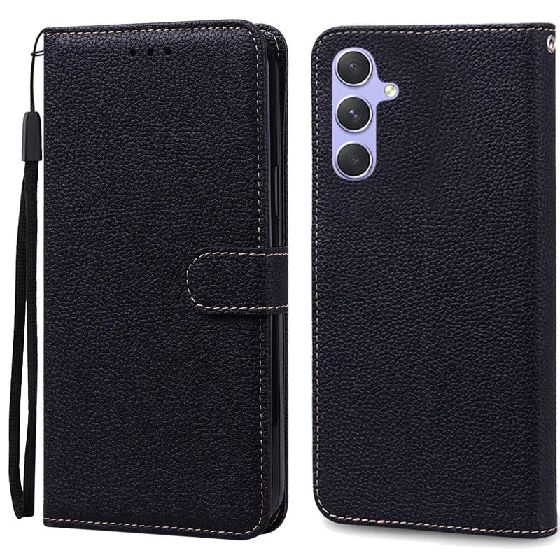 A24 A34 A54 Case For Coque Samsung Galaxy A34 Case Leather Wallet Flip Case For Samsung A54 5G GalaxyA54 A 34 A24 Phone Cases