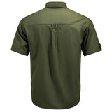 Men's Tactical Short-sleeved Shirt Summer New Outdoor Multi-pocket Quick-drying Military Cargo Shirt Hiking Fishing Work T-shirt