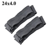 2PCS Beach Bicycle Tube 20 X 3.0 20x4.0 24x3.0 24x4.0 Bike Inner Tube For Snowmobiles Bicycles ATVs Black Tyre 20/24/26 Inch