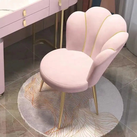 Modern Nordic Dressing Chair Velvet Home Living Room Dining Chairs Bedroom Furniture Makeup Stool كرسي cadeira 의자 Nail Chair