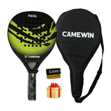 Camewin Padel Racket Tennis Carbon Fiber Soft EVA Face Tennis Paddle Racquet Racket with Padle Bag Cover With Free Gift New Hot