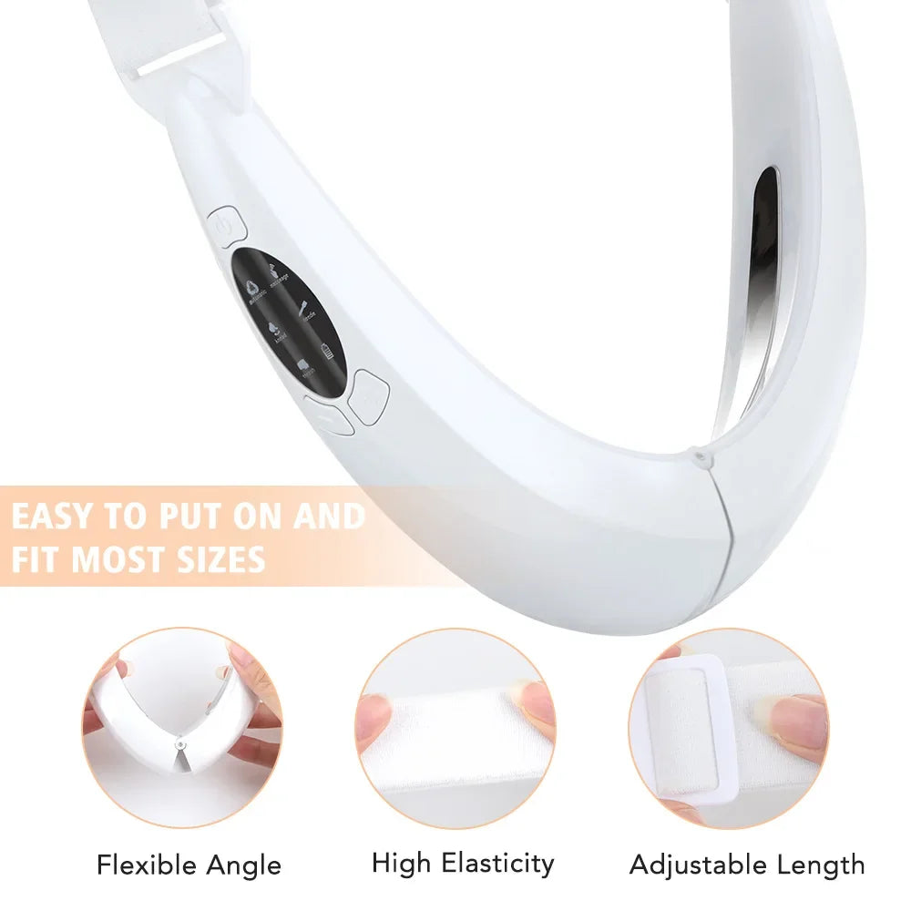 Face Lifter V-Line Up Face Lifting Belt Face Slimming EMS Vibration Massager LED Display Facial Beauty Instrument Skin Care Tool