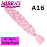 Mirra's Mirror 5 Packs Long Braiding Hair 82 Inch Jumbo Braid Hair Extensions Pure White Yellow Red Blue Synthetic Hair For Bulk