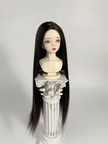 BJD wig soft silk material simulation ancient style long hair split blank factory spot quick hair