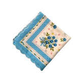 10pcs/lot Vintage white Ladies lace Handkerchief Cotton Flowers Women men children print square face hand towels wedding Gifts