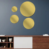 10-30CM Round Mirror Wall Sticker Decal Home Decor DIY Self-adhesive Mirror 3D Acrylic Romm Decor Stickers Art Wall Decoration