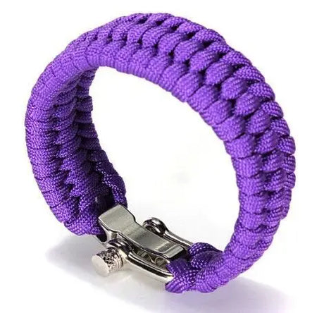 Braided Paracord Bracelets for Men Women Outdoor Camping Parachute Rope Clasp Survival Bracelet Multi-Function Adjustable 2022