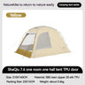 Naturehike DUNE 7.6 Lightweight Modified Dome Tent 4-season Double Layer Tent 2-4 Person Family Outdoor Camp Travel Waterproof