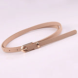 2023 Women Belts New PU Leather Simple Metal Buckle Belt Girls Dress Jean Pants Waistband Belts for Lady Luxury Designer Brand