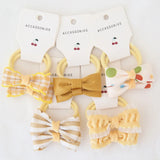 10Pcs/Lot Elastic Hair Bow for Children, Children's Headwear Hair Accessories for girls, Cute Hair ties, Lovely Hair Rope