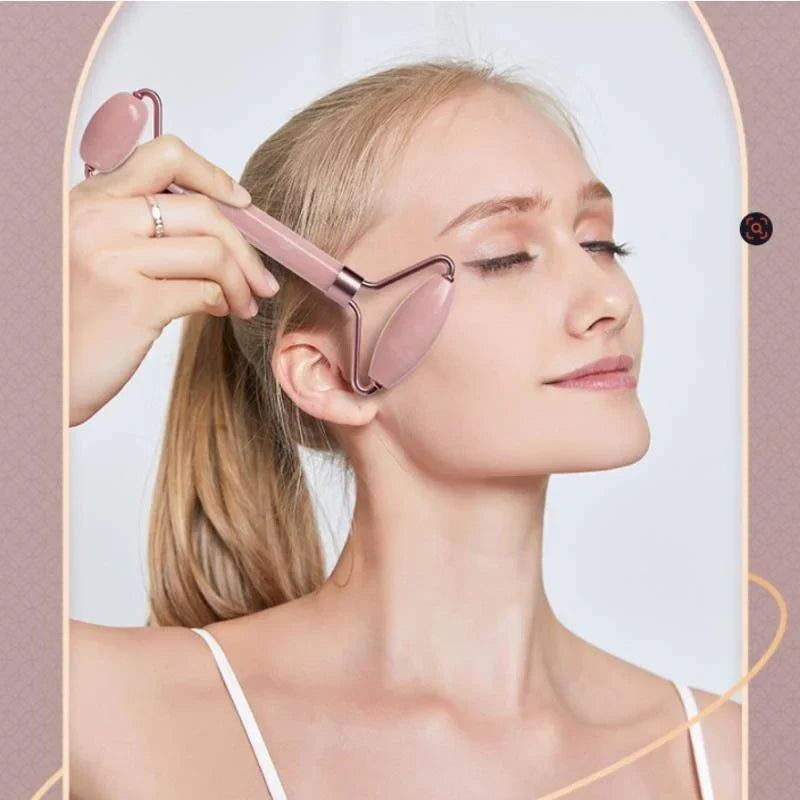 Facial Roller Gua Sha Board Anti Aging Massager Scraper Tool for Face Eye Neck Skin Care Body Muscle Relaxing Relieve Wrinkles