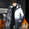 Winter Jacket Men Thicken Warm Parka Men Casual Long Outwear Hooded Fur Collar Jackets Fashion Print Coat Parkas High Quality