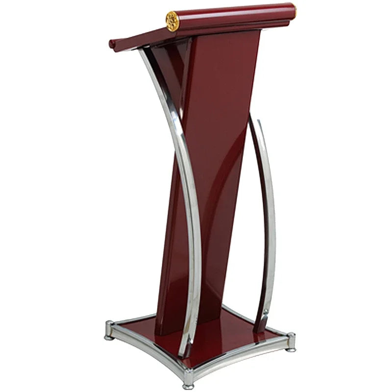 Simple Modern Class Furniture Church Lectern Speech Table Reception Desks Solid Wood Front Desk Cashier Desk Hotel Podium Tables