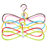 6Pcs/Set 8-Shaped Plastic Non-Slip Hanger Space Saving Clothes Drying Rack Hanger Coat Hangers