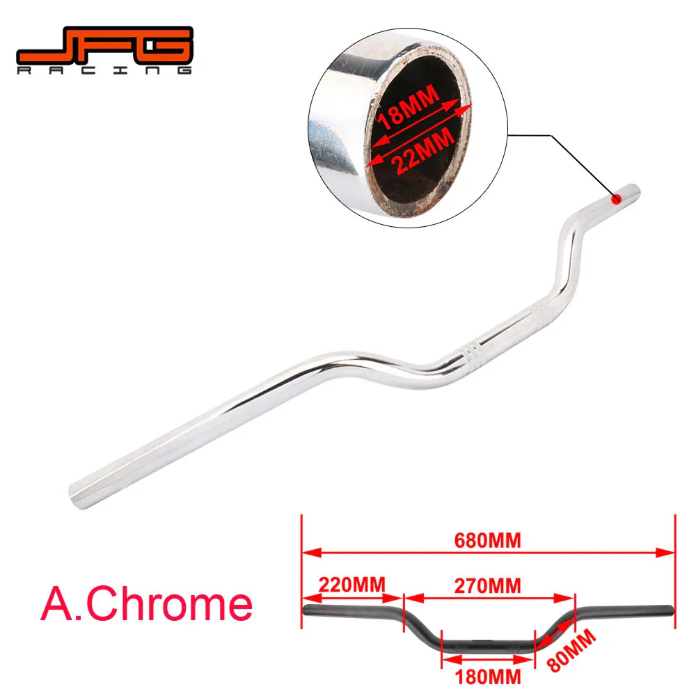 Motorcycle 22mm 7/8" Or 25mm 1" Handlebar Chrome Retro Drag Handle Z Bar For Harley Sportster 1200 883 Touring Chopper Bobber