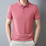 Pure Cotton Short Sleeved T-shirt, Men's Lapel, Summer New Casual and Comfortable POLO Shirt