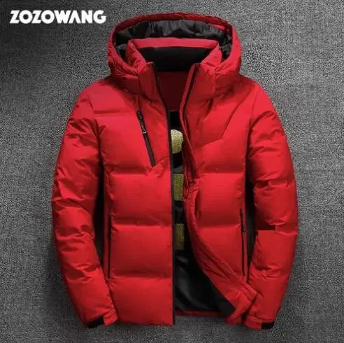 ZOZOWANG High Quality White Duck Thick Down Jacket Men Coat Snow Parkas Male Warm Hooded Clothing Winter Down Jacket Outerwear