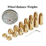 8/12/14 PCS For KTM Harley-Davidson Suzuki BMW GS Honda CRF1000L 2019 Super Moto Brass Wheel Spoke Balance Weights Refill Kits