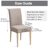 1/2/4/6pcs Dining Chair Cover Jacquard Spandex Slipcover Protector Case Stretch for Kitchen Chair Seat Hotel Banquet Elastic