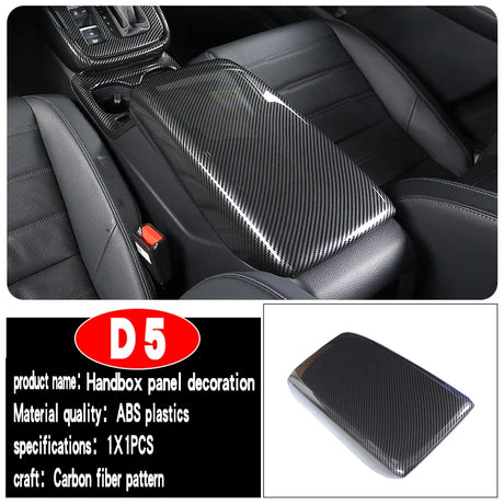 Suitable for 2023 Honda CRV interior decoration center console gear head door decoration carbon fiber pattern accessories