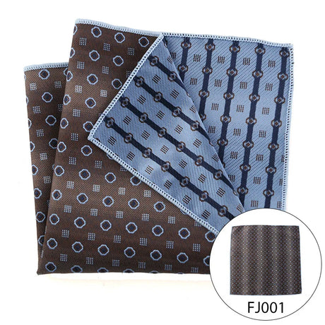 Men Pocket Square Light Coffee Beige Handkerchief Men Business Suit Pocket Towel Paisley Dot Blue Floral Handker Man Neckties