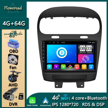 Car Intelligent System Android For Dodge Journey Fiat Freemont 2011-2020 Apple Carplay 2din GPS Auto Radio Multimedia Player DVD