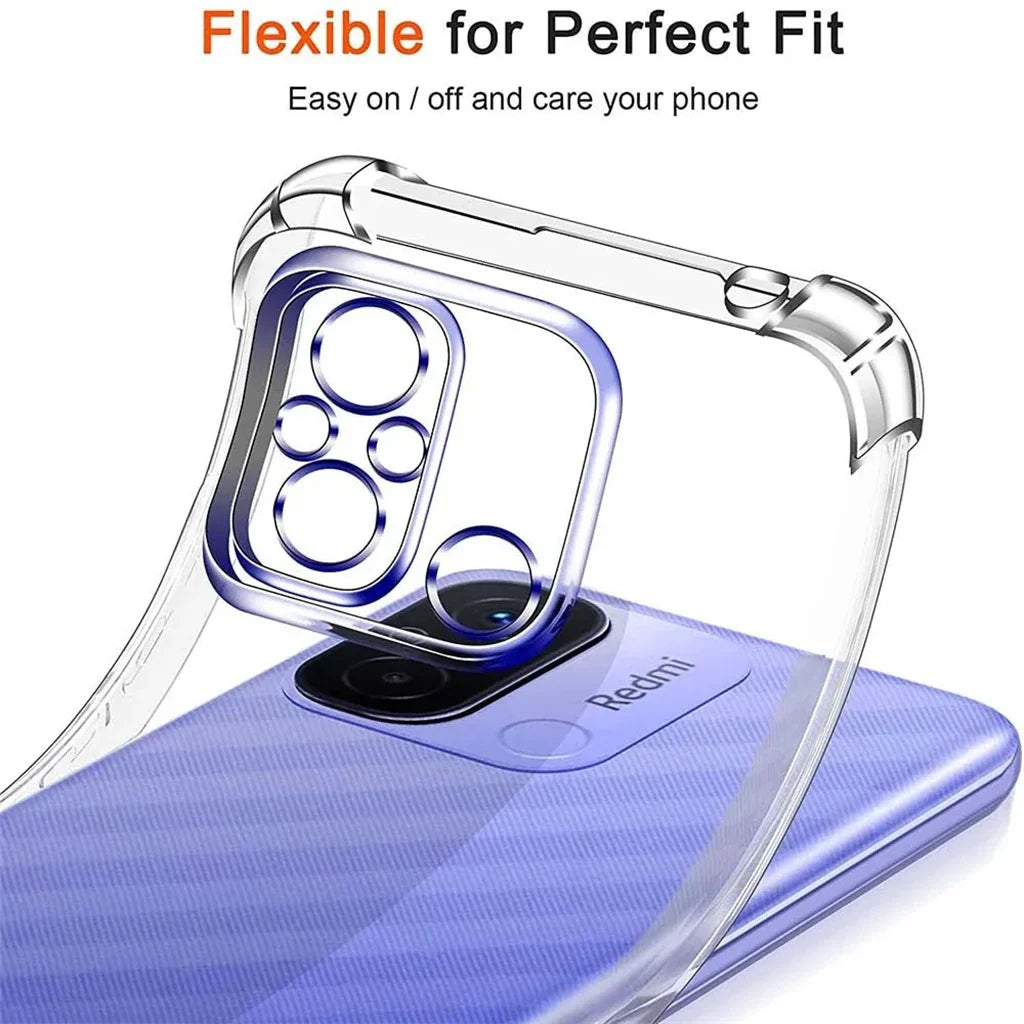 Clear TPU Case for Xiaomi Redmi 13C 12C 12 5G 10C 4G 10A 10 9T 9A 9C Nfc 9 8A 8 Phone Case Shockproof soft Cover