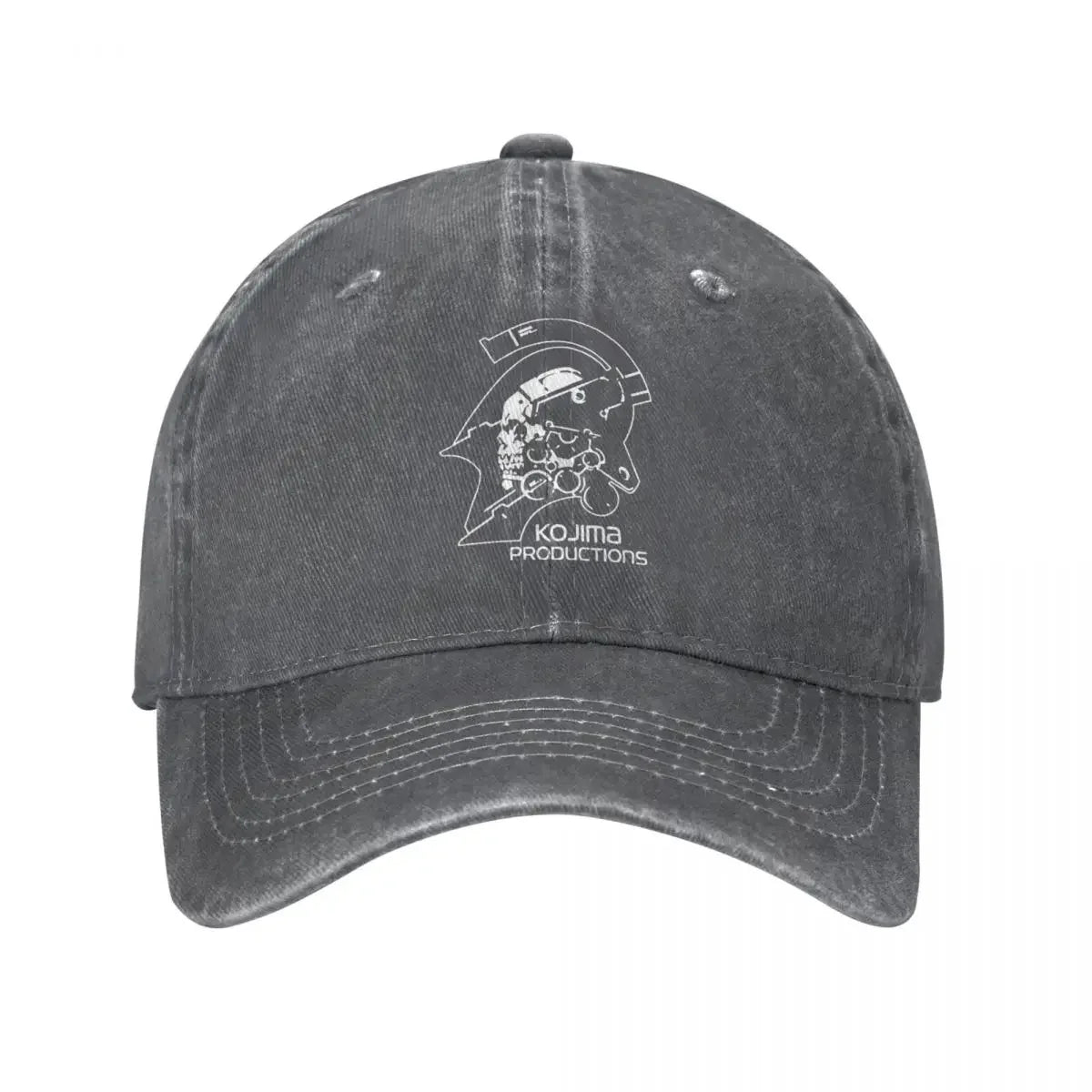 Vintage Washed Cotton Metal Gear Kojima Productions Baseball Cap Dad Hat Snapback MGS Hideo Kojima Death Stranding Cap Hats