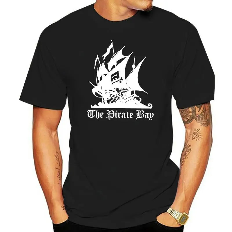 fashion mens t-shirt PIRATE BAY mininova TORRENT Demonoid napster Nerd T-Shirt SIZES S-5X MAN T-SHIRT