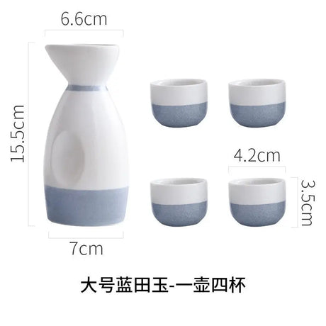 Set Sake Cup Set Home Bar Equipment Home Brewing Wine Making Barware Shot Glass Glasses of Wine Decanter Drinkware Liquor Beer