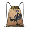 White Galgos Drawstring Bag Men Women Foldable Gym Sports Sackpack Whippet Greyhound Hound Dog Shopping Storage Backpacks