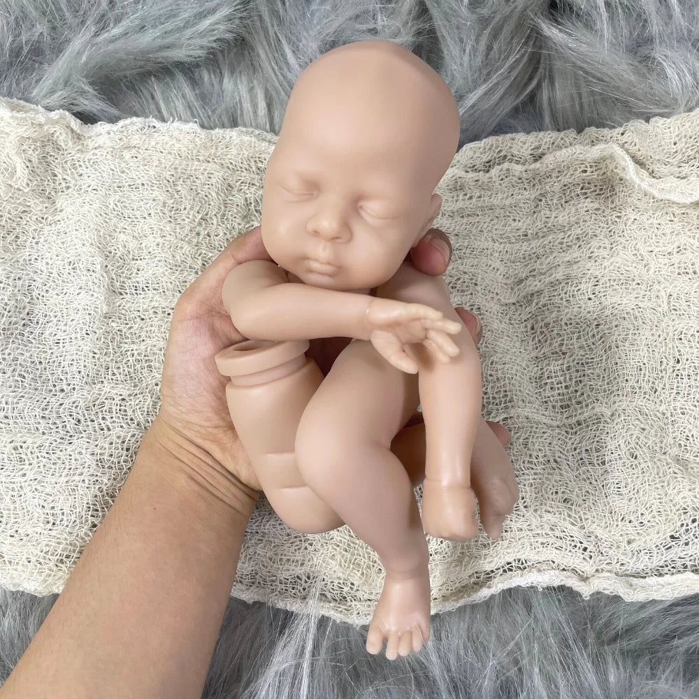 Mini bebe reborn kit Luna 12 Inches Reborn Baby Vinyl Doll Kit Unpainted Unassembled Doll Parts DIY Blank Reborn Doll Kit