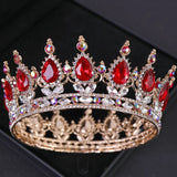 Baroque Crystal Tiaras And Crowns Rhinestone Prom Diadem Crown Tiara For Women Bridal Wedding Hair Accessories Jewelry Crown