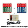 New AA rechargeable battery 9800mah/8800mah 1.5V New Alkaline Rechargeable batery for led light toy mp3 with charger