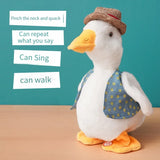 Repeated Ducks Kids Lovely Talking Repeat Duck Talking Musical Stuffed Plush doll Educational Toy Children's Plush Toy Fun Gift