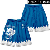 Anime TouHou Project 3D Print Board Shorts Trunks Summer Casual Quick Dry Beach Shorts Men Hip Hop Short Pants Trousers Bottoms