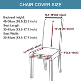 1/2/4/6 PCS Waterproof Jacquard Chair Cover Stretch Dining Chair Slipcover For Kitchen Hotel Wedding Banquet Office Anti Dirty