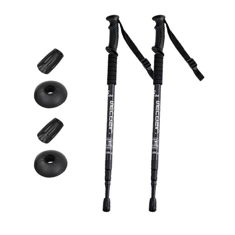 Aluminium Alloy Trekking Poles Ultralight Adjustable No slip Nordic Walking Sticks Adult Hiking Canes Telescopic Alpenstocks