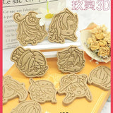 Genshin Impact Neuvillette Cake Tool Animal Cookie Cutter Christmas Cutters Biscuit Stamp Fondant Mould Baking Sugarcraft Molds