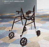 Lightweight Folding Portable Mobility Walker for The Elder Disabled Lower Limb Rehabilitation Training Walking Aids with Wheels