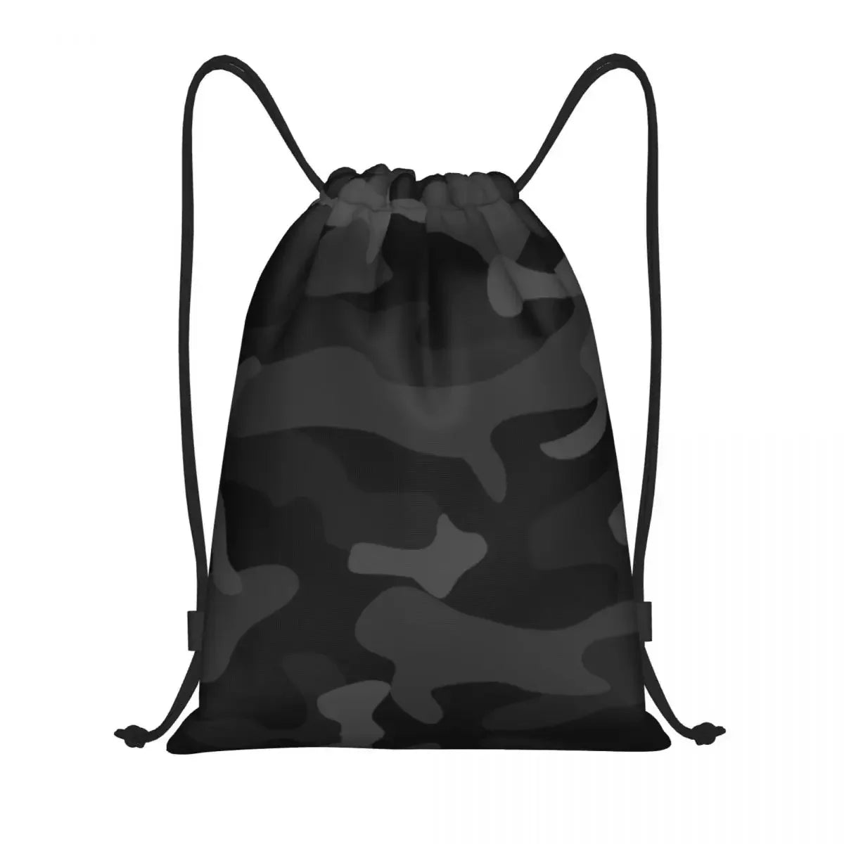 Custom Green Brown Military Camouflage Drawstring Bags Men Women Lightweight Army Jungle Camo Sports Gym Storage Backpack