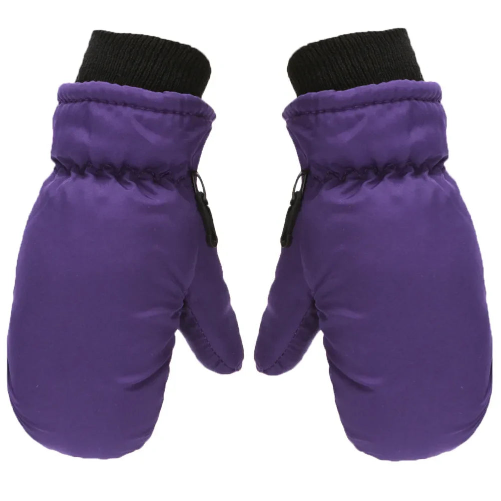 Children Gloves Windproof S/M/L Size Gloves Winter Warm Outdoor Skating Snow Ski Snowboarding Mittens Snowboard Accessories