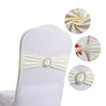 20 Pieces Polyester Spandex Chair Sashes Bands Stretch Chair Ties Bows with Buckle Slider for Wedding Banquet Party Decoration