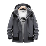 Plus Size 8xl Outdoor Waterproof Men's Two-pieces Sets 3 In 1 Thick Warm Coats Camping Windbreaker Winter Parka Hiking Jackets