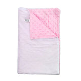 DHL30pcs Sublimation DIY White Blank Short Plush Double Layer Baby Blanket Size 30*40Inch